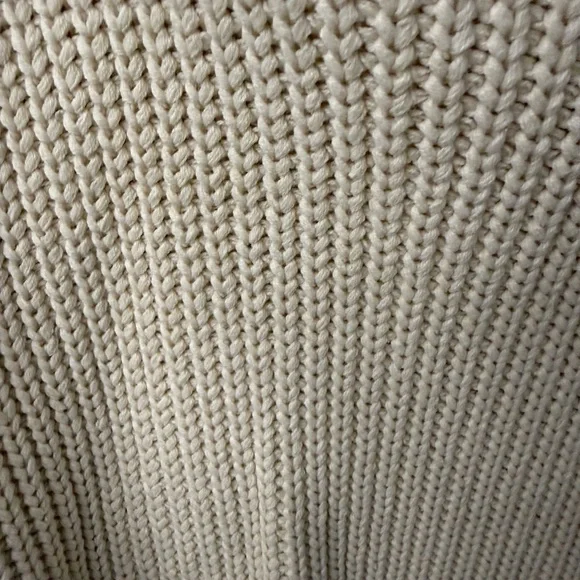 Free People “Swim Too Deep” Cream Turtle Neck Sweater - Picture 6 of 11